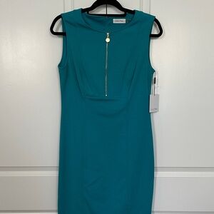 Calvin Klein Turquoise Midi Dress